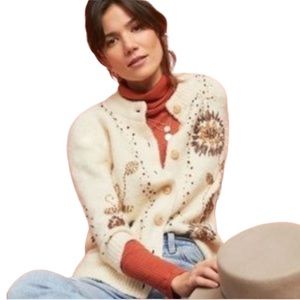 Anthropologie Field Flower Tuileries Sweater
